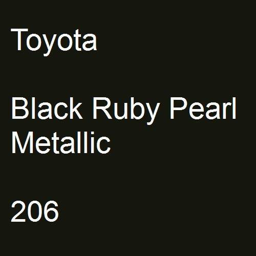 Toyota, Black Ruby Pearl Metallic, 206.